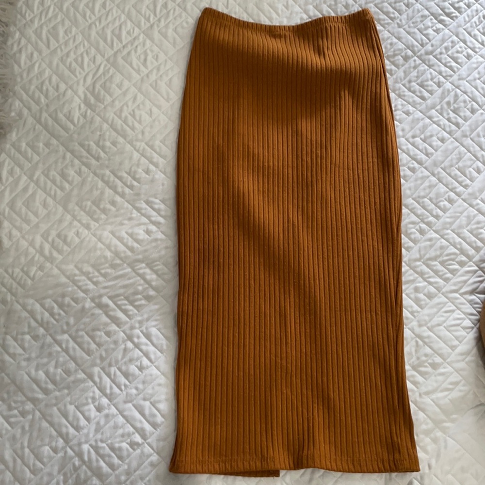 SHEIN Ribbed knit skirt